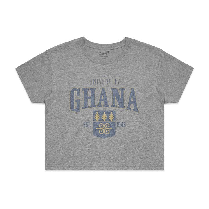 University of Ghana Women's Heather Grey Tee 18 for wholesale by Varsity54