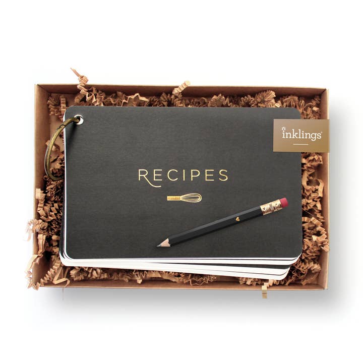 Inklings Paperie - Wholesale Recipe Card - Recipe Ring - Classic Black0