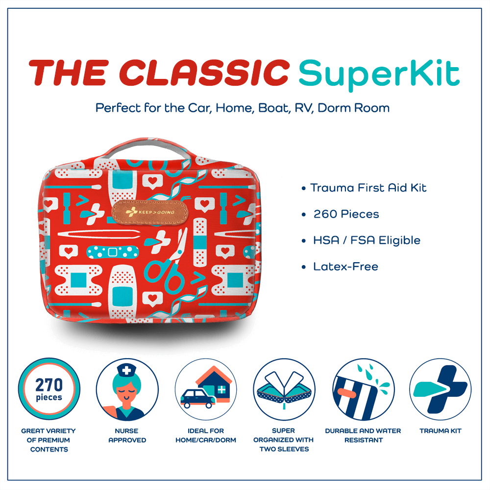 KEEP>GOING First Aid - Vente Trousse de premiers secours - SuperKit de premiers secours (270 pièces)4