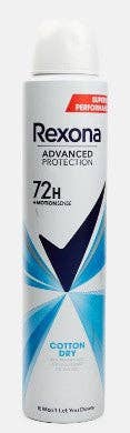 EcoQuality - Wholesale Deodorant - Unisex - Rexona Antiperspirant Deodorant Spray, Cotton Dry, 200ml0
