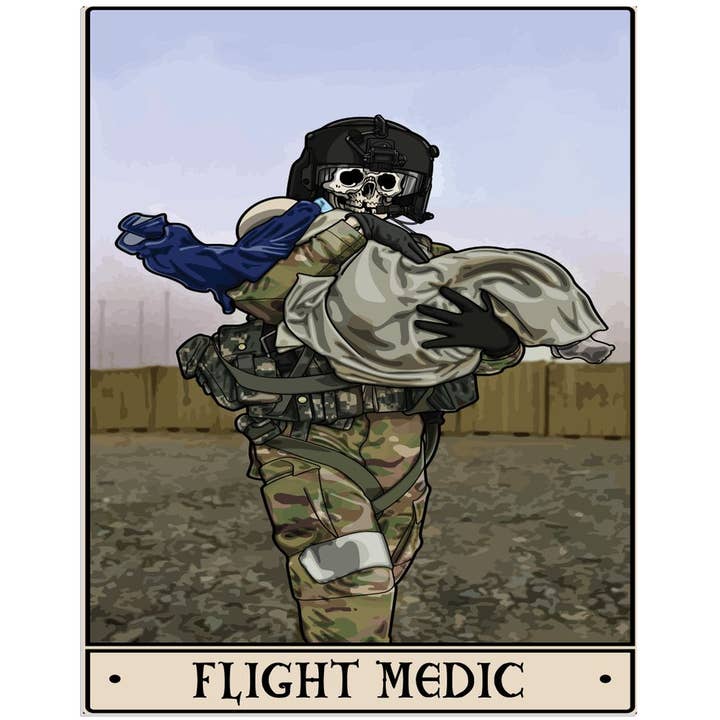 Flight Medic Acrylic Print for wholesale by Platoon Daddy LLC