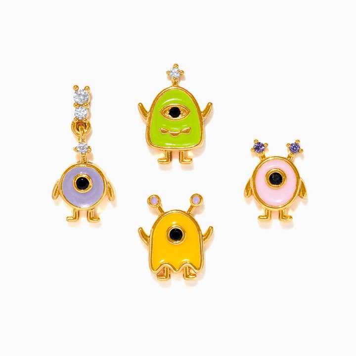 Girls Crew - Vente Parures de bijoux - Ensemble de clous Invasion Extraterrestre