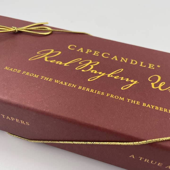 Cape Candle - Wholesale Tapered Candle/Candlestick - Real Bayberry Wax Tapers 8" (boxed pair)3