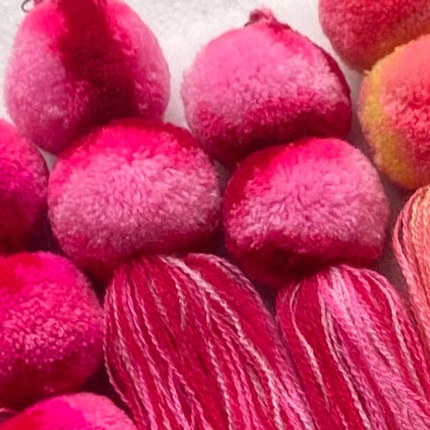 SWIETstuff - Wholesale Tassel Earrings - Tie-Dye Pompom Earrings8