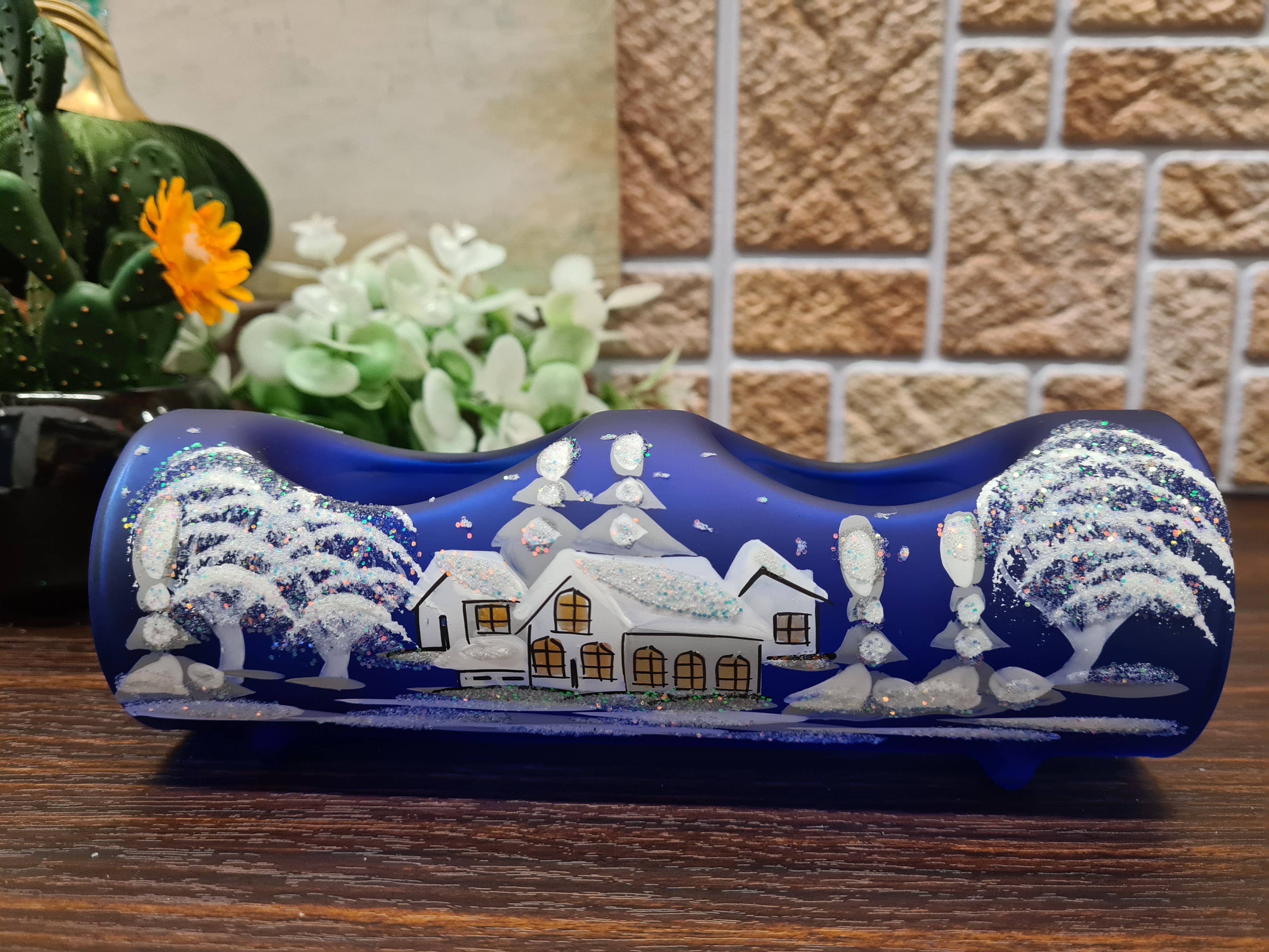 Glass by Iness - Wholesale Candle Holder - Dual Candle Holder - Centerpiece Style6