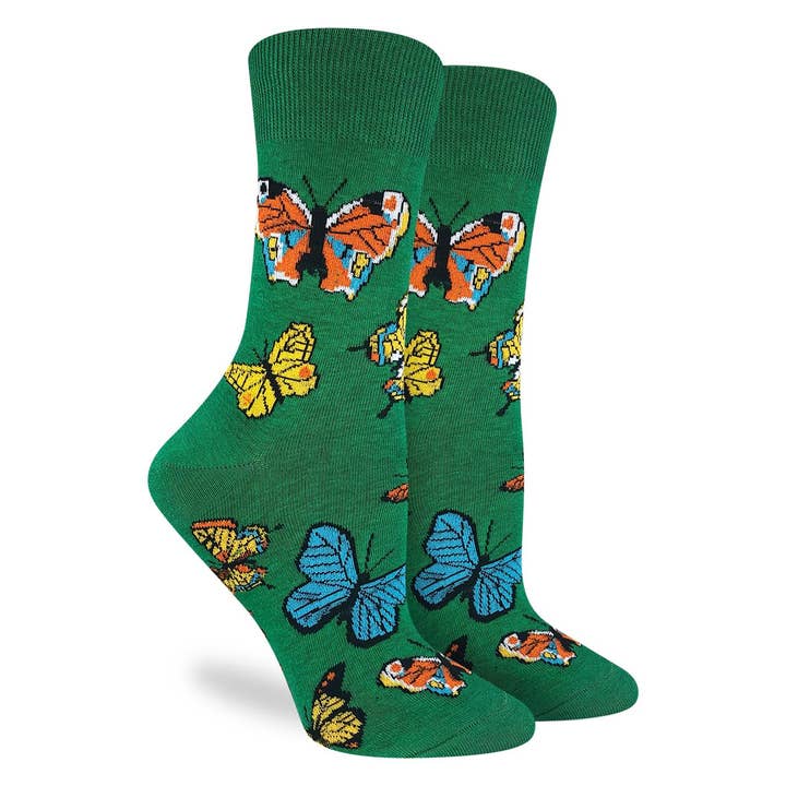 Women's Butterflies Socks for wholesale by Good Luck Sock