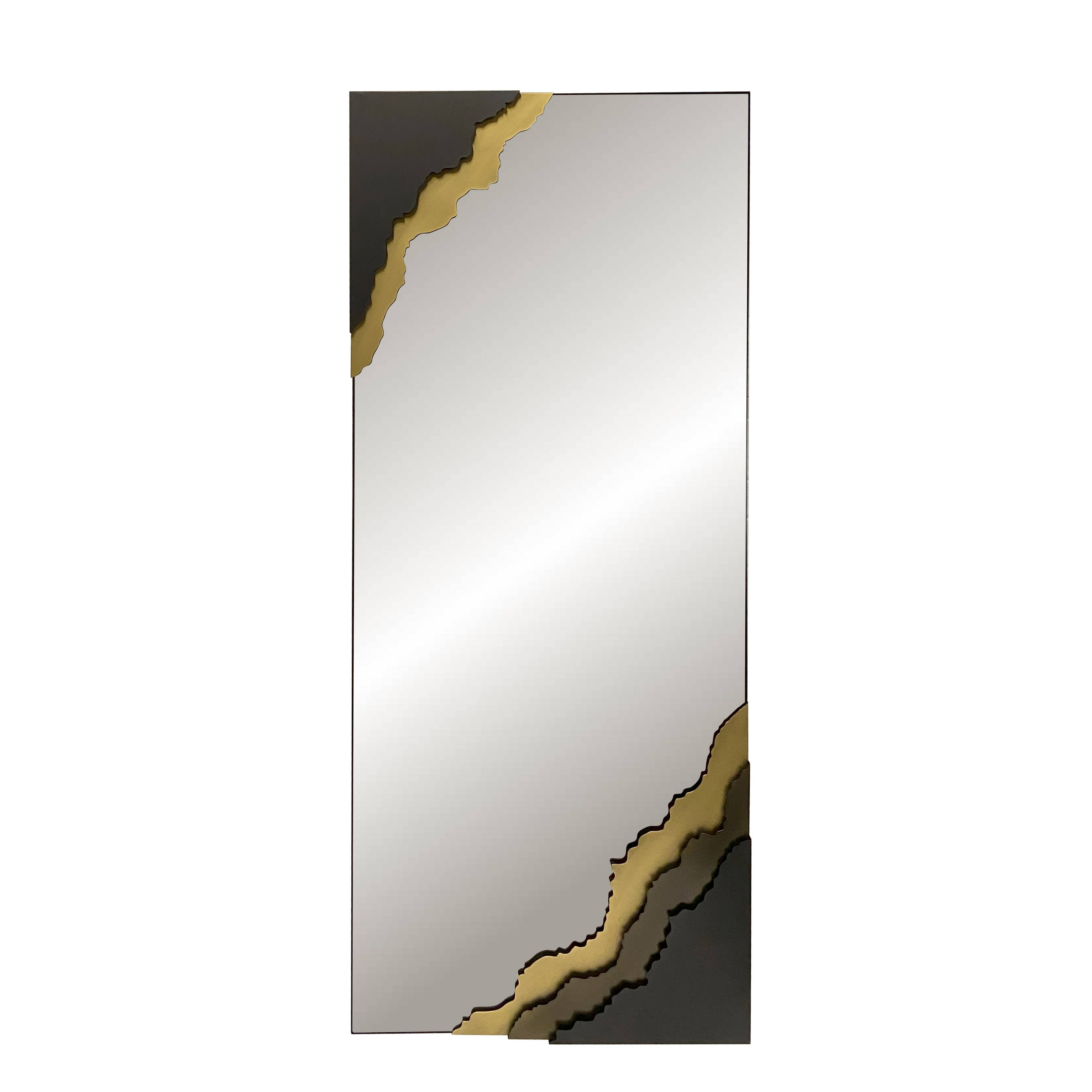 Peterson Housewares & Artwares - Wholesale Wall Mirror - Dual-Tone Metal Frame Floor and Wall Mirror2