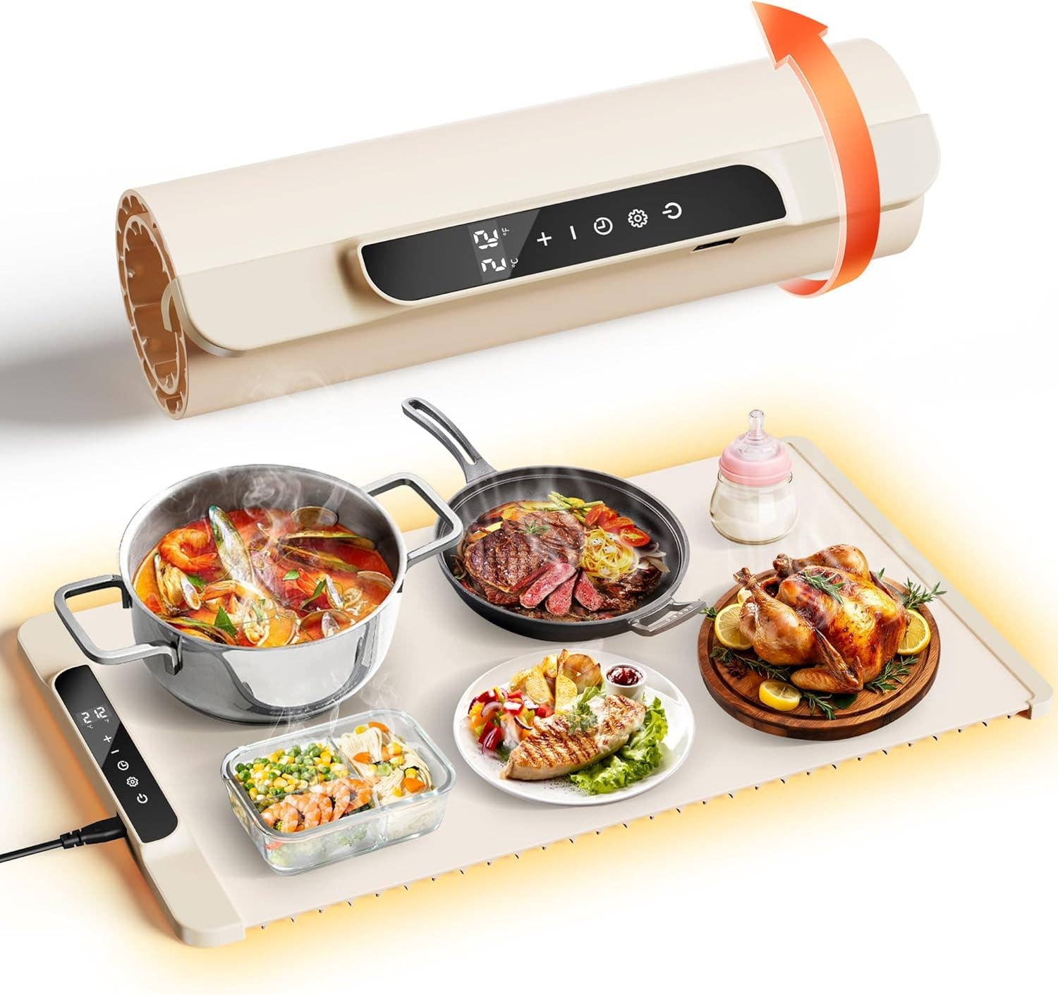 VIGOR - Wholesale Kitchen appliance - Electric Warming Tray with Adjustable Temperature Foldable8
