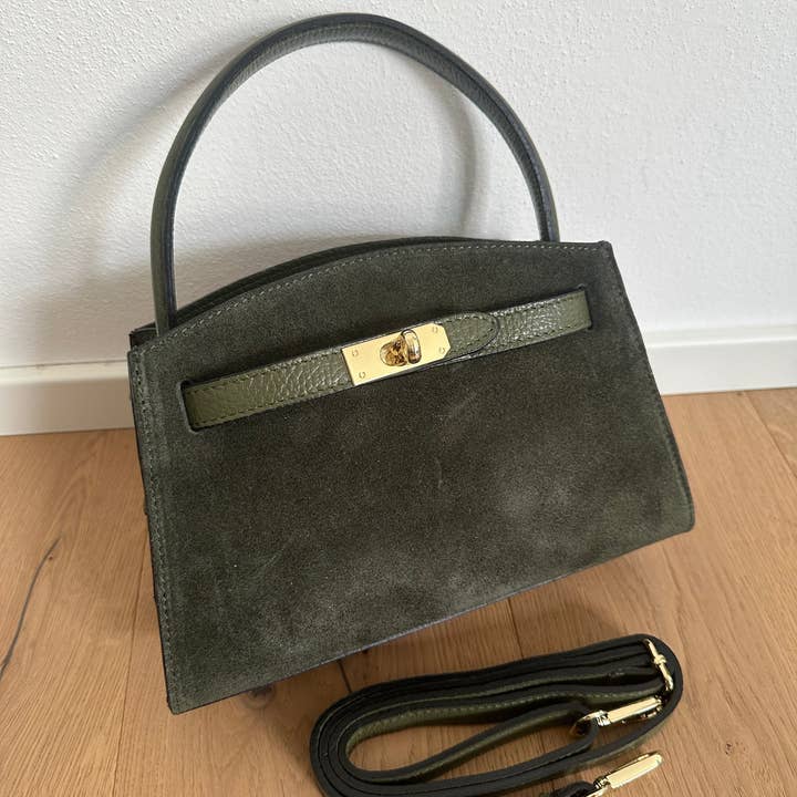 Zhade - Wholesale Top Handle Bag - Women's - AMELIA small- suede2