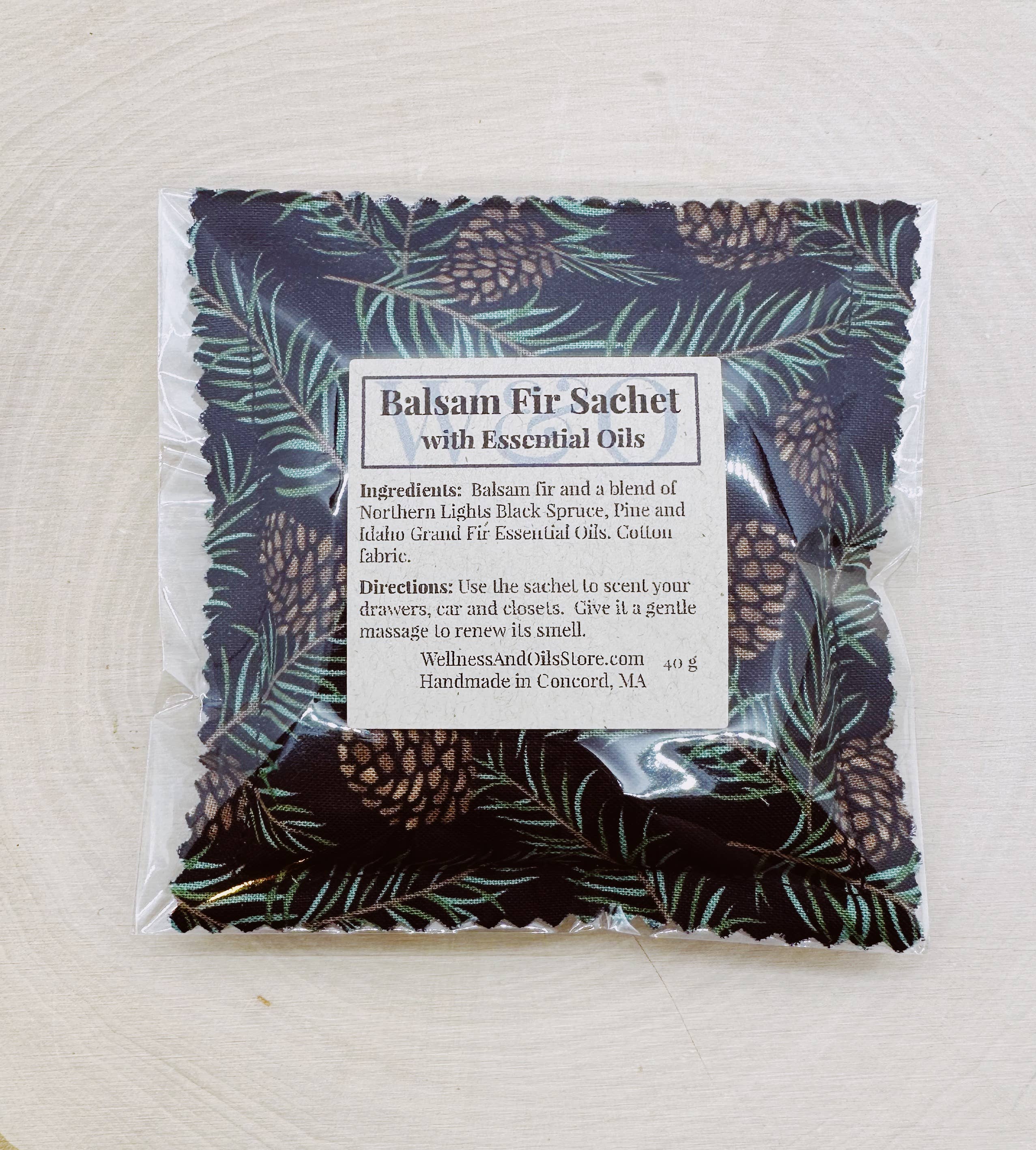 Wellness & Oils – Engroshandel Duftpose – Balsamgran Duftpose med Æteriske Olier – Evergreen BL2