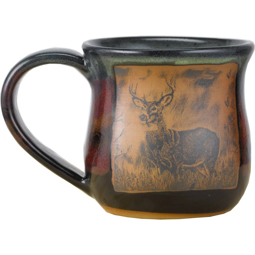 Always Azul Pottery - Wholesale Coffee Mug - Deer #1 14 Oz. Mug (made to order)0