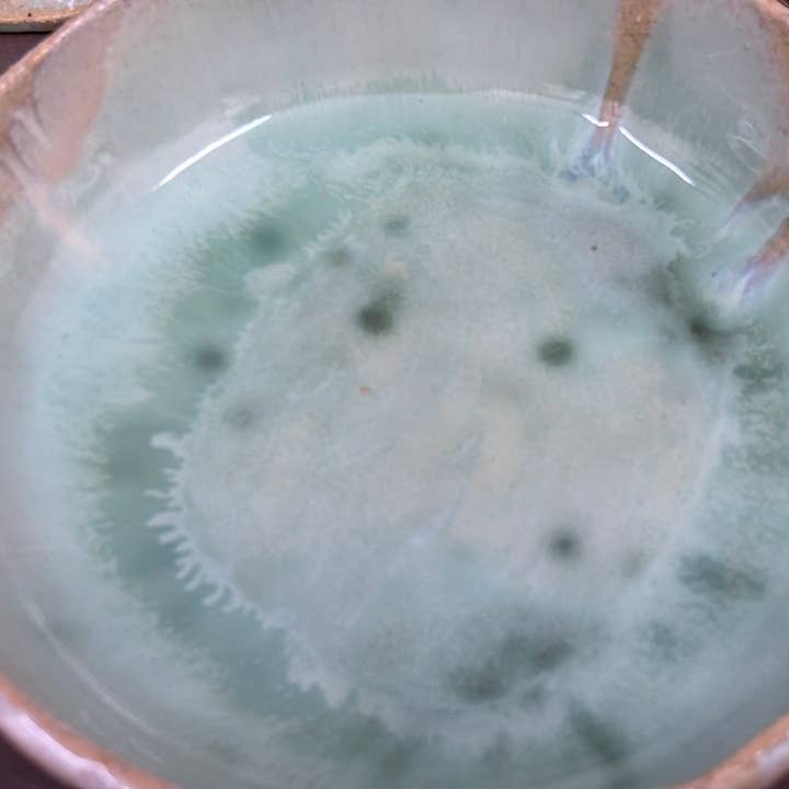 veronicaruizceramica - Wholesale Decorative Plate/Dish/Bowl - Sea green handcrafted plate – Glaze with local ashes4