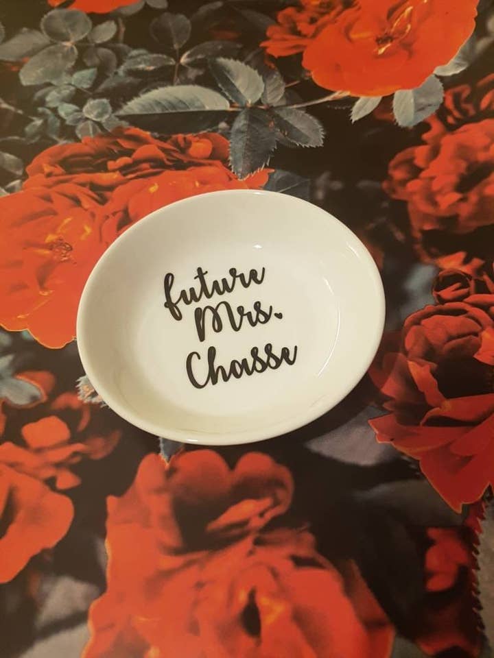 Custom Mrs. Ring Dish, Last Name Bride Ring Dish for wholesale by Char & Beam