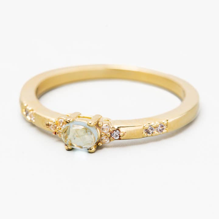 Anillo Mina | Aguamarina para venta al por mayor de Heilo Jewelry