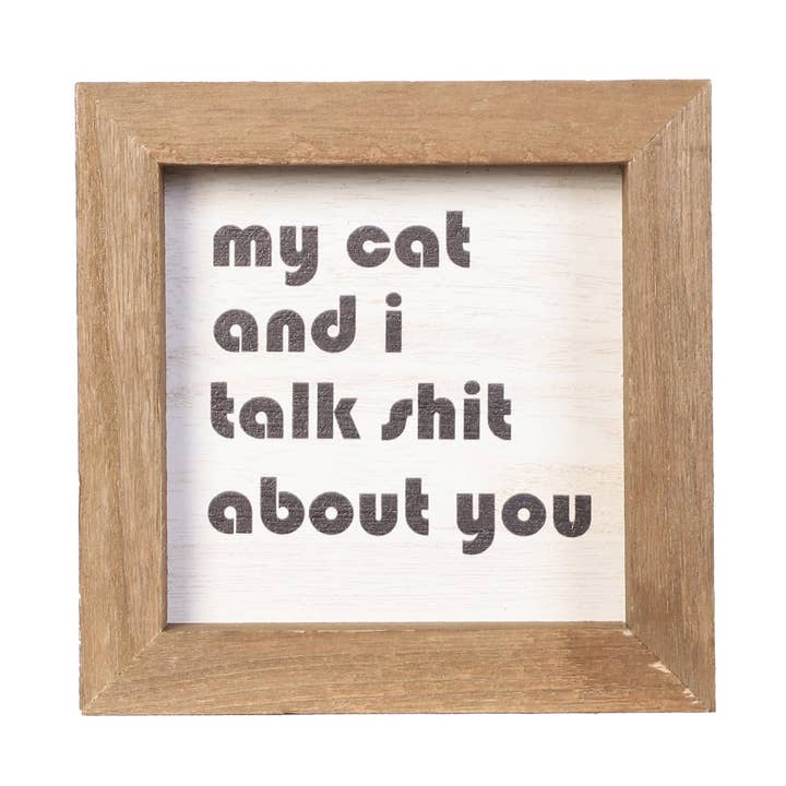 5X5 Funny Handmade Wood Sign,Wall Sign,Table Top Decor for wholesale by SWS BASKETS AND HOME DECOR
