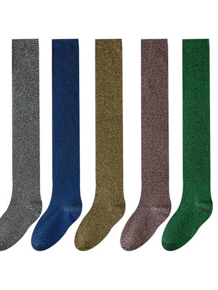 CHAUSSETTES HAUTES ÉTINCELANTES AU-DESSUS DU GENOU POUR FEMMES STREETWEAR pour la vente par NINEXIS