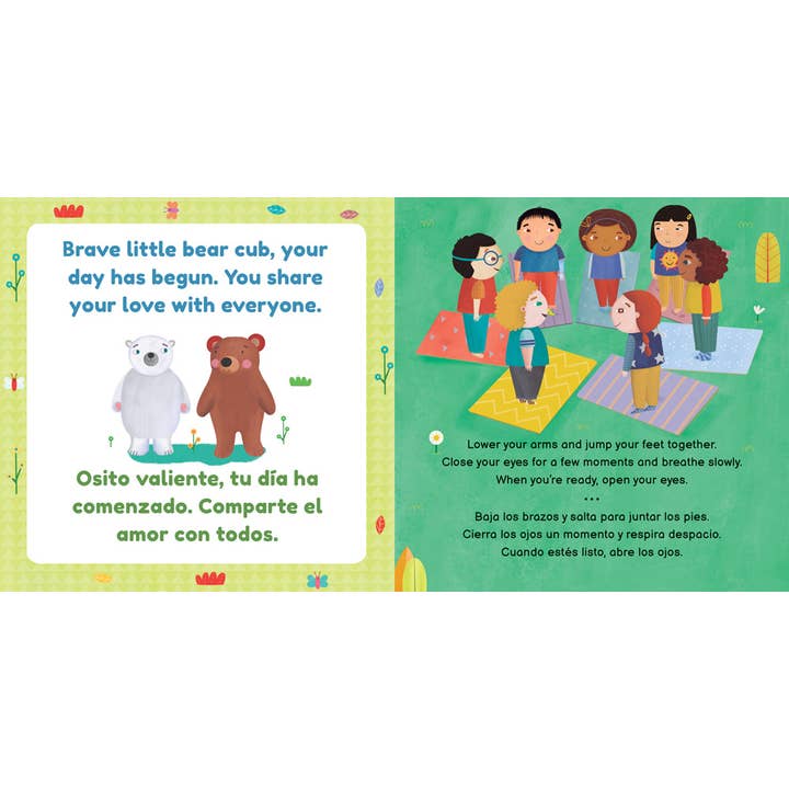Barefoot Books - Wholesale Book - Kids - Niños yoga: Brave Bear / Oso valiente