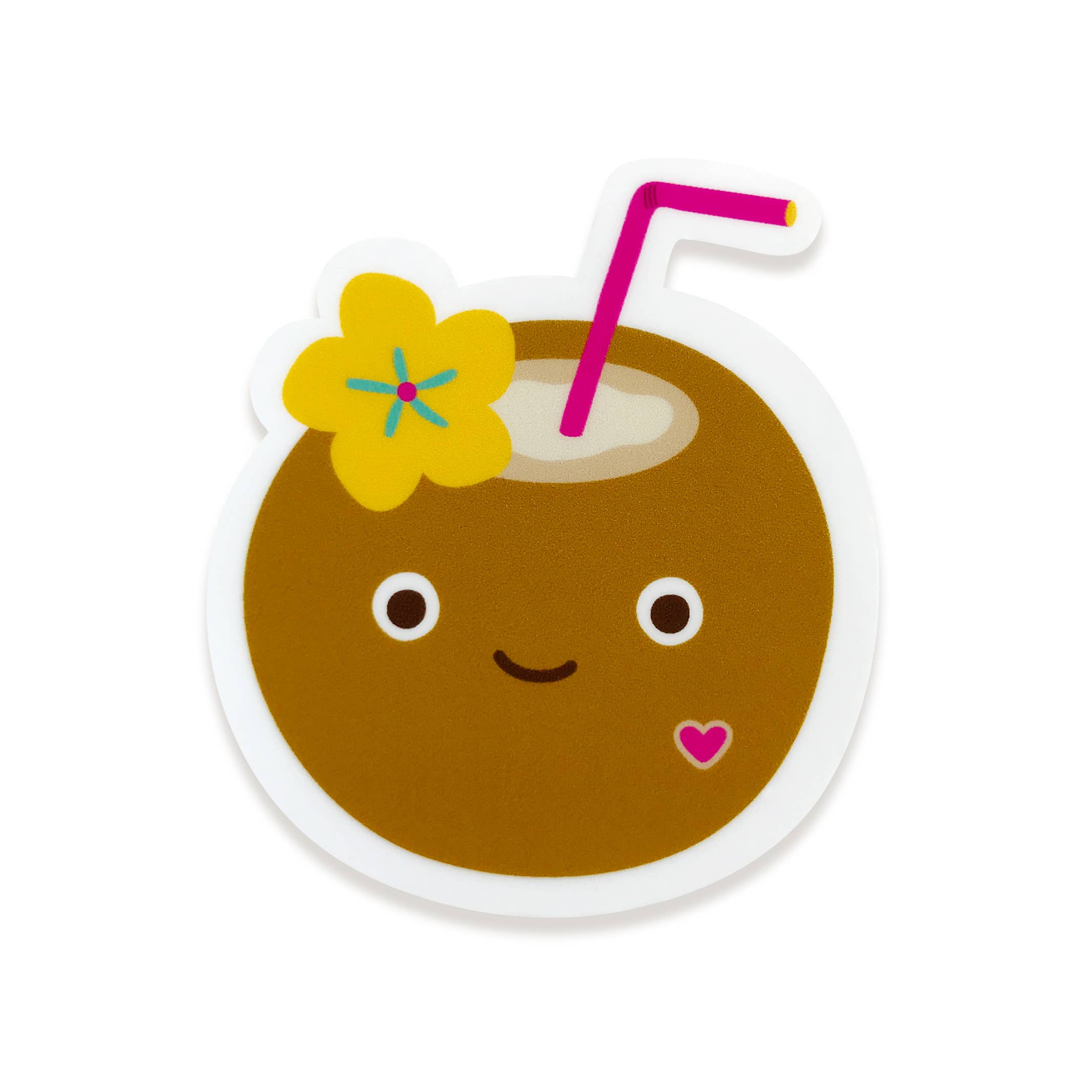 Night Owl Paper Goods - Wholesale Sticker - Coconut Vinyl Sticker0