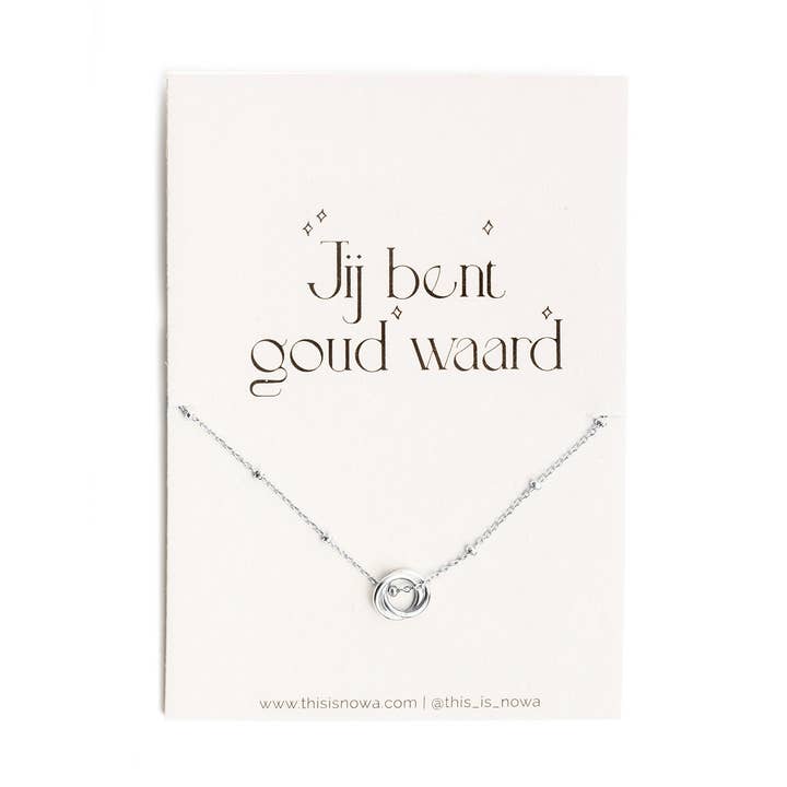 Together As One necklace silver for wholesale by NoWa