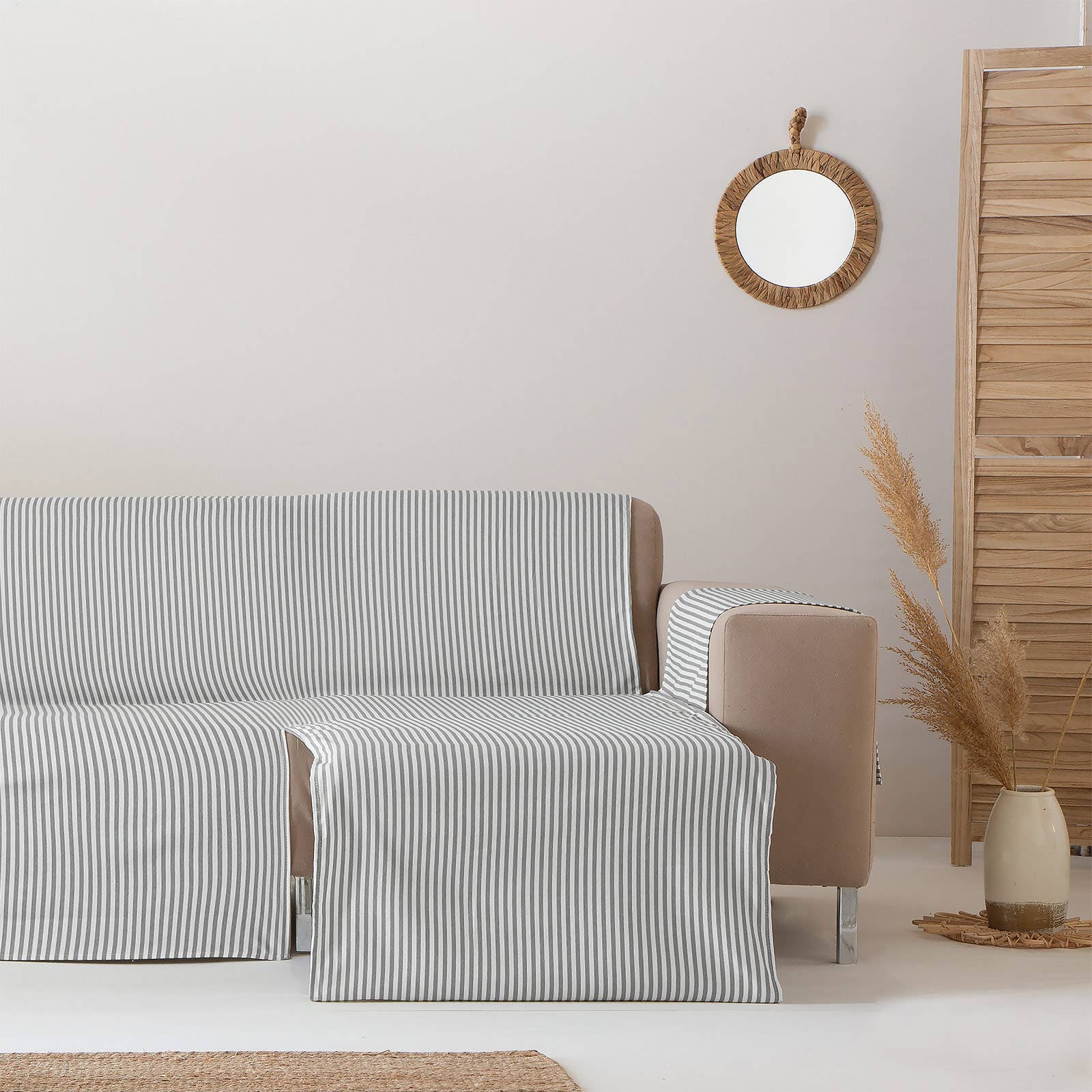 GAMUSI - Wholesale Chair/Sofa Slipcover - Smooth cotton plain sofa cover ALICANTE64