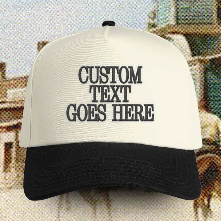 *CUSTOM* Two Tone Country Cap for wholesale by Island View Outfitters