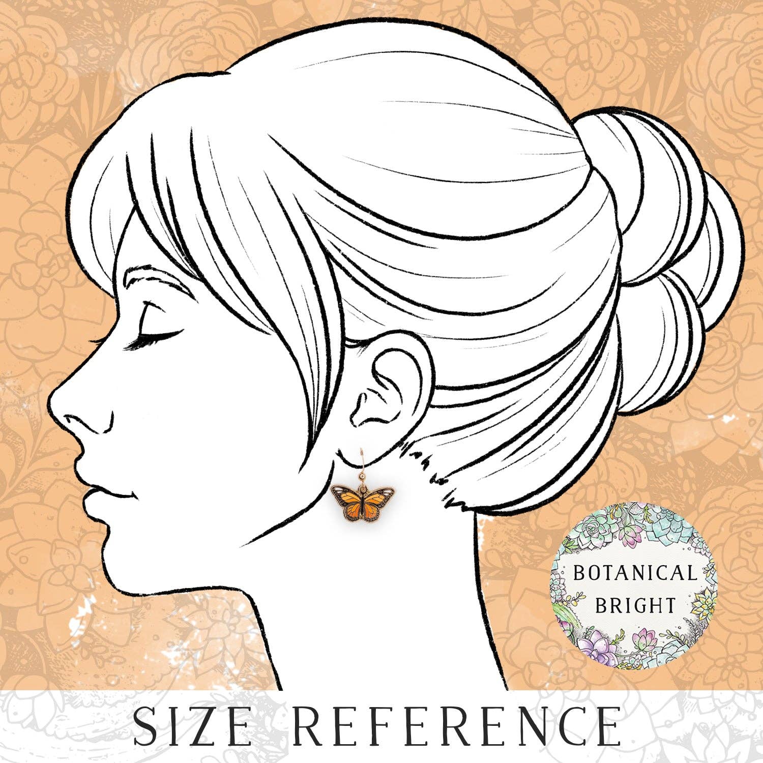 Botanical Bright – wholesale Dangle earrings – Monarch Butterfly Earrings3