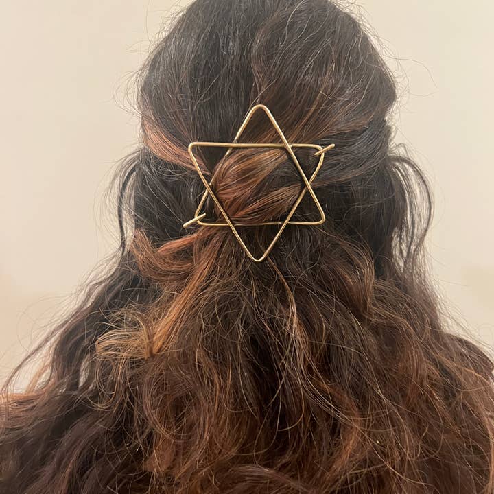 Jewish Star Hair Pin for wholesale by Rachel Pfeffer