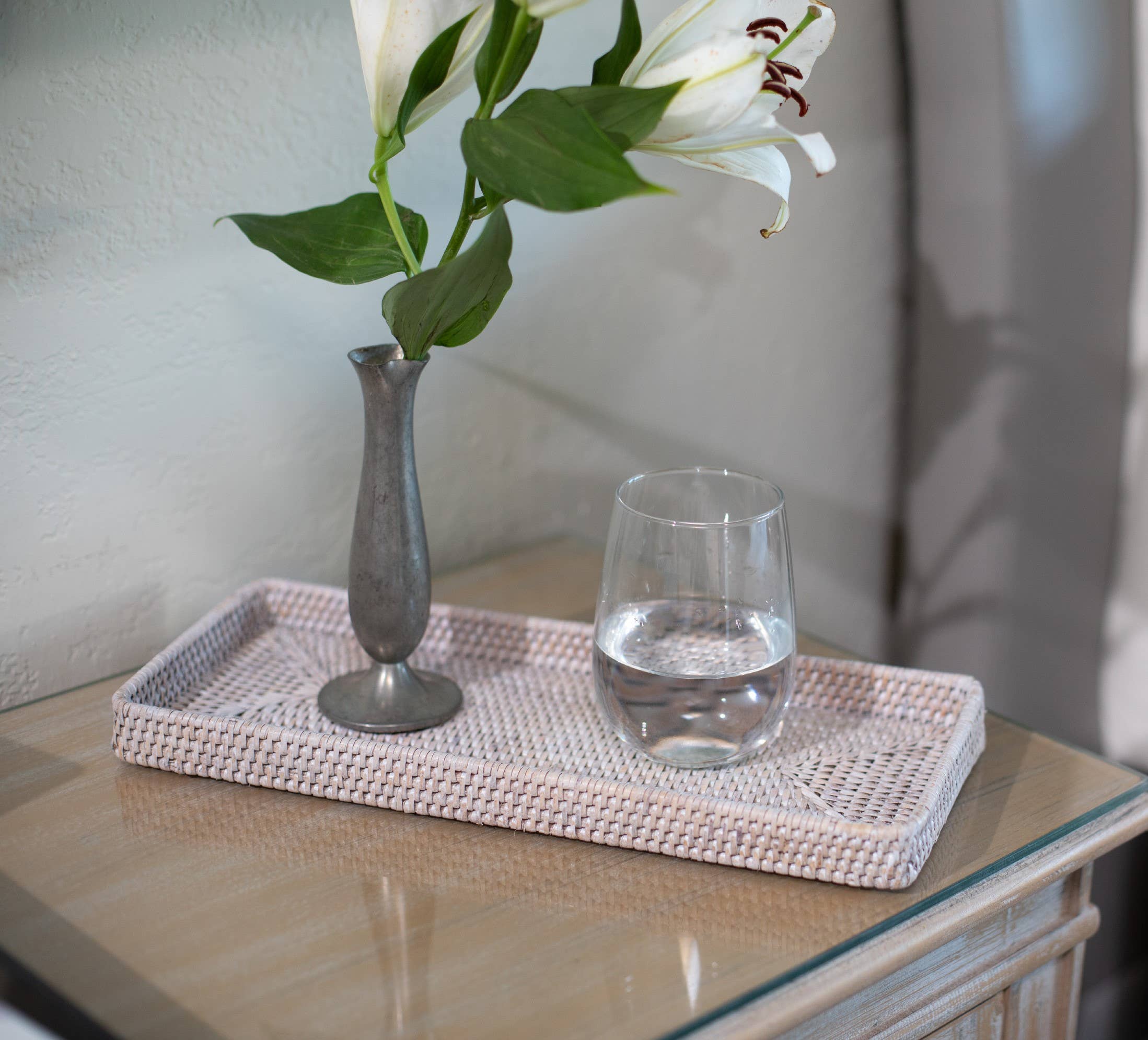 Artifacts Trading Company - Wholesale Decorative Tray - Rattan Rectangular Vanity Tray9