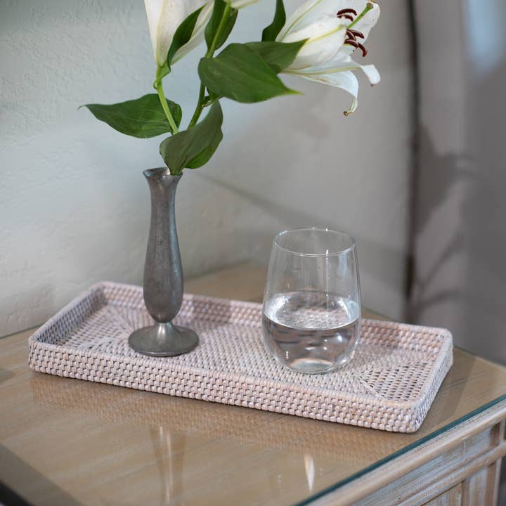 Artifacts Trading Company - Wholesale Decorative Tray - Rattan Rectangular Vanity Tray9