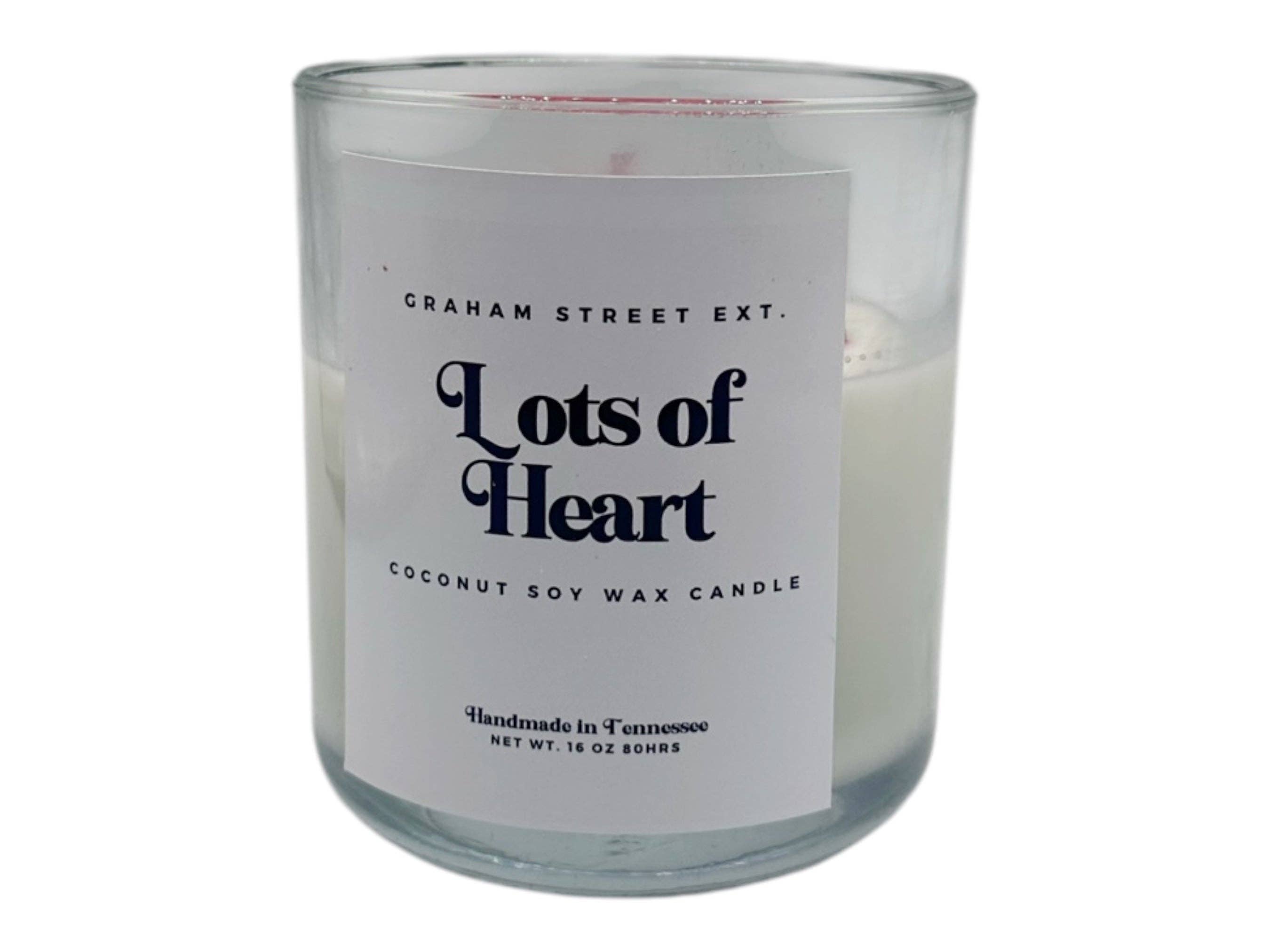 Graham Street Ext. - Wholesale Novelty Candle - Lots of Heart Rose Gelato Scented Candle1