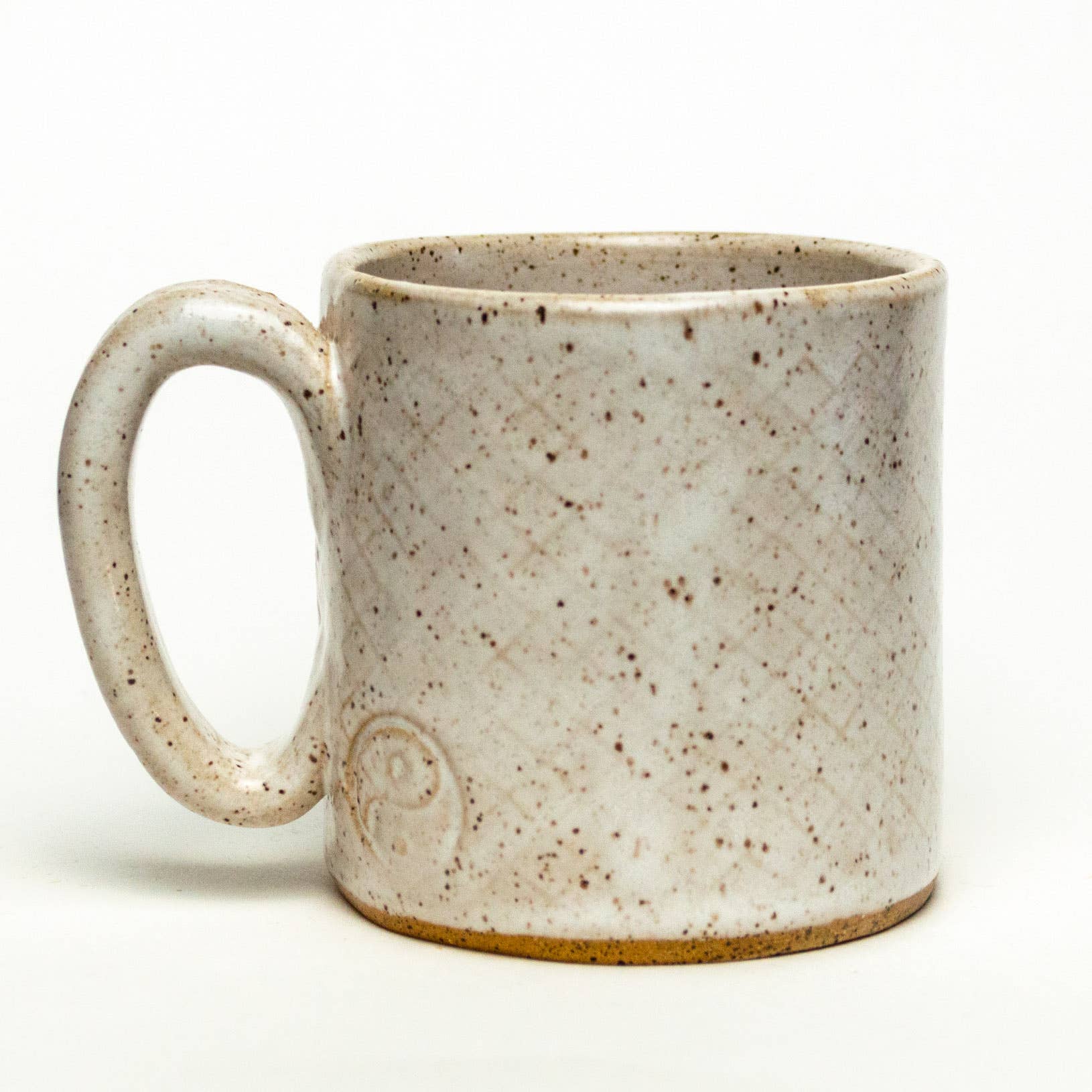 White Squirrel Clayworks - Vendita all'ingrosso Tazza - Design a forma di picchio, fatto a mano, in Ohio, ceramica bianca da 10 once2