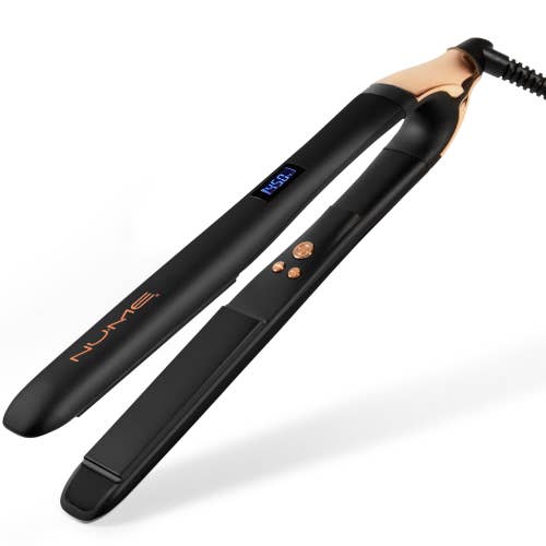 Black Vanguard Flat Iron – 1” Tourmaline Hair Straightener for wholesale on Faire6
