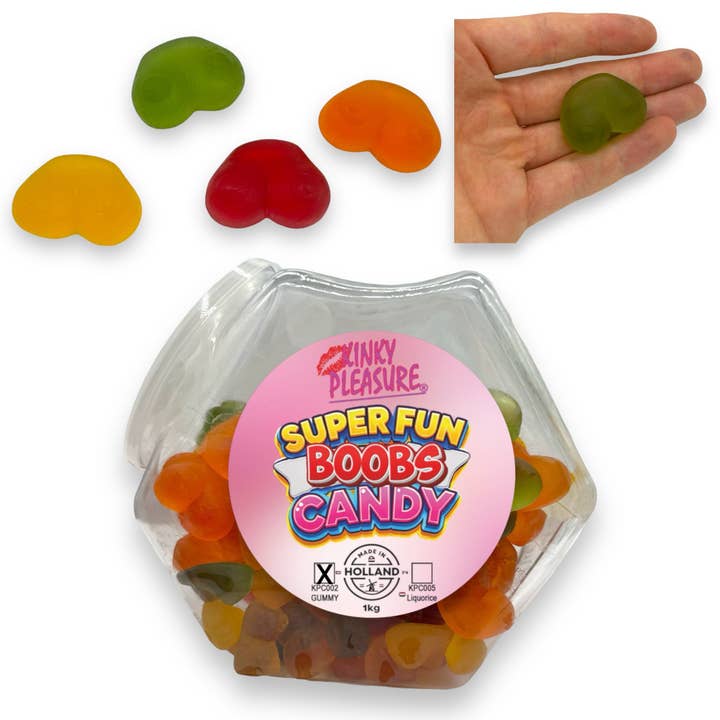 Kinky Pleasure - Vendita all'ingrosso Caramelle gommose - Kinky Pleasure - KPC002 - Super Fun Boob Candy - Gummy's - 1KG
