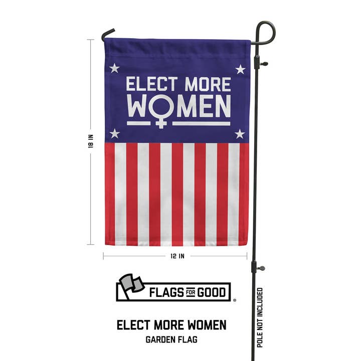Flags For Good - Wholesale Flag - Elect More Women USA Garden Flag