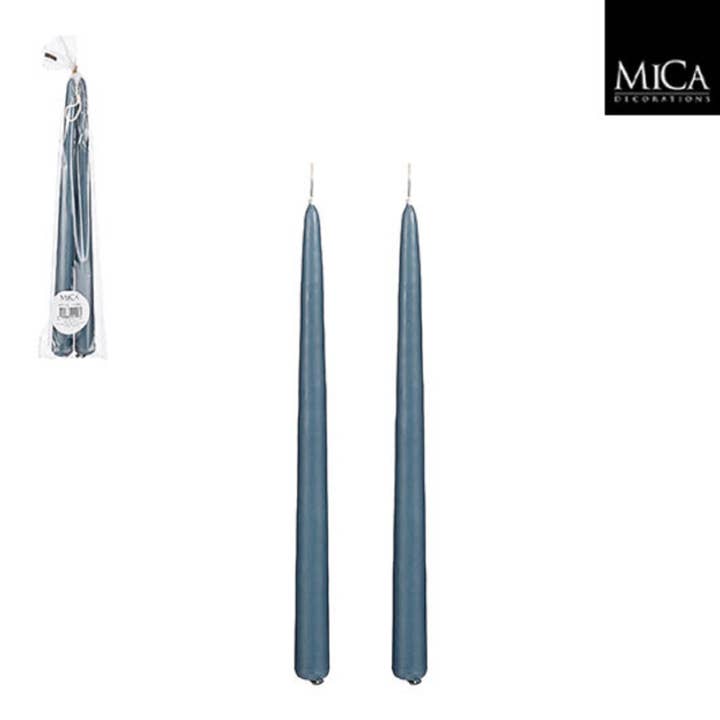 BIDKhome - Wholesale Tapered Candle/Candlestick - Set of 2 Blue Taper Candles