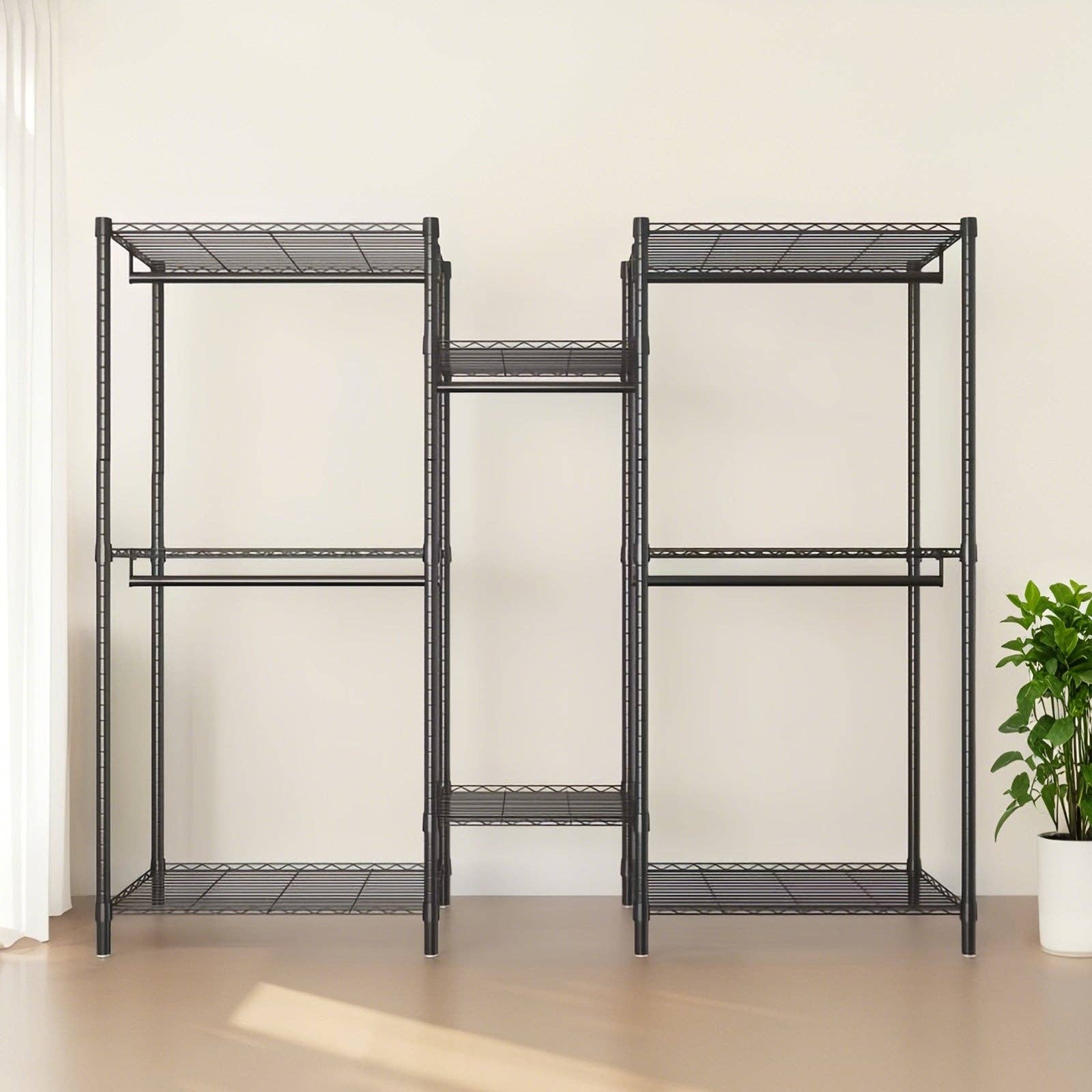 39F Inc. - Wholesale Coat Rack - Heavy Duty Freestanding Closet Rack with Shelves & Rails9