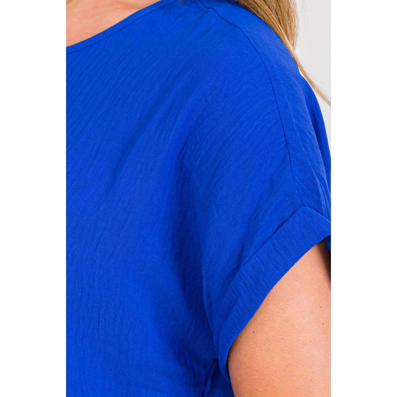 Bleu Surf HAUT DOLMAN À MANCHETTE AIR FLOW en vente sur Faire3