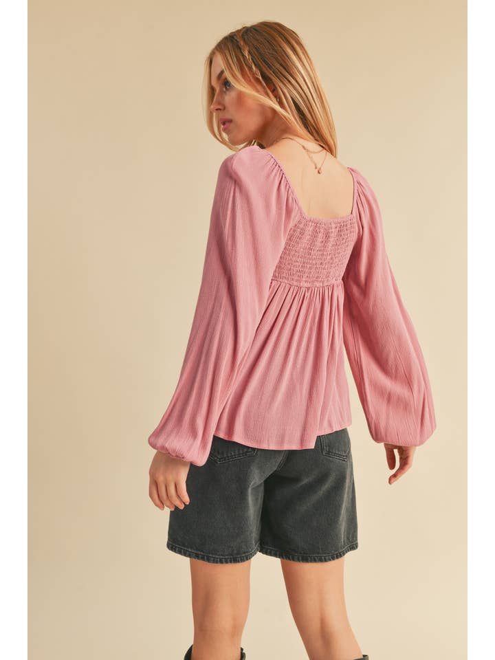 AEMI + CO - Wholesale Blouse - Women's - 8136BK Silvana Top15