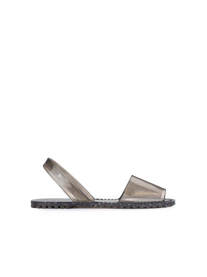 POPA - Wholesale Sandals - Women's - Menorquina Flat Sandal Transparent Smoke2