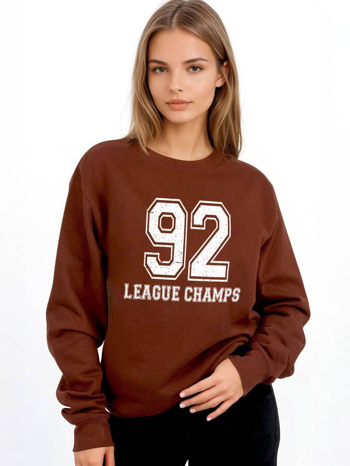 Missi Clothing – wholesale Graphic sweatshirt – Women’s – 92 League Champs Printed Sweatshirt17