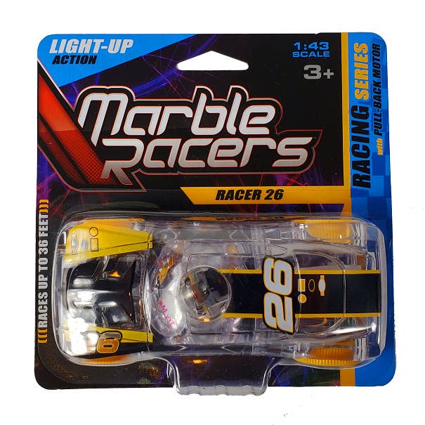 SD Toyz – wholesale Toy car/truck – Child – Light Up, Flashing Pull-Back Marble Racers - Racing Series