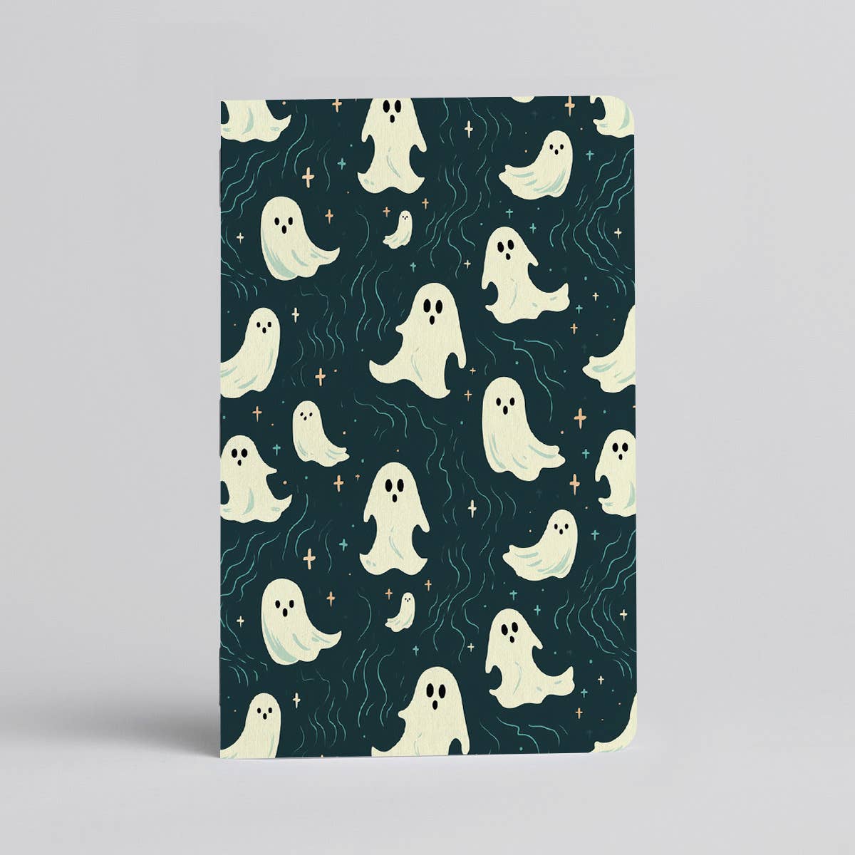 Justin Ryan Books - Wholesale Notebook - Friendly Ghost Notebook/Journal - Cute Ghost Pattern