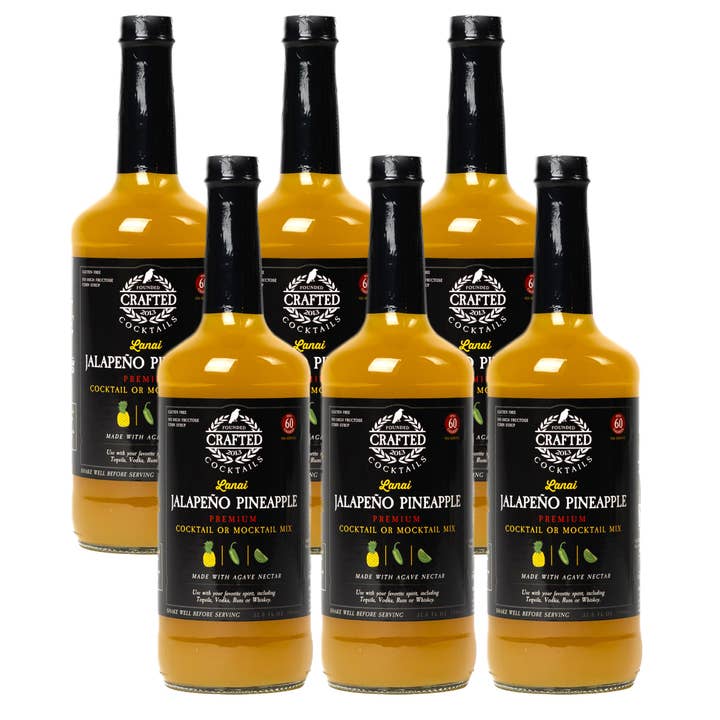 Crafted Cocktails - Vente Mélange/sirop pour cocktails - Mélangeur de cocktail sans alcool Jalapeño Ananas1
