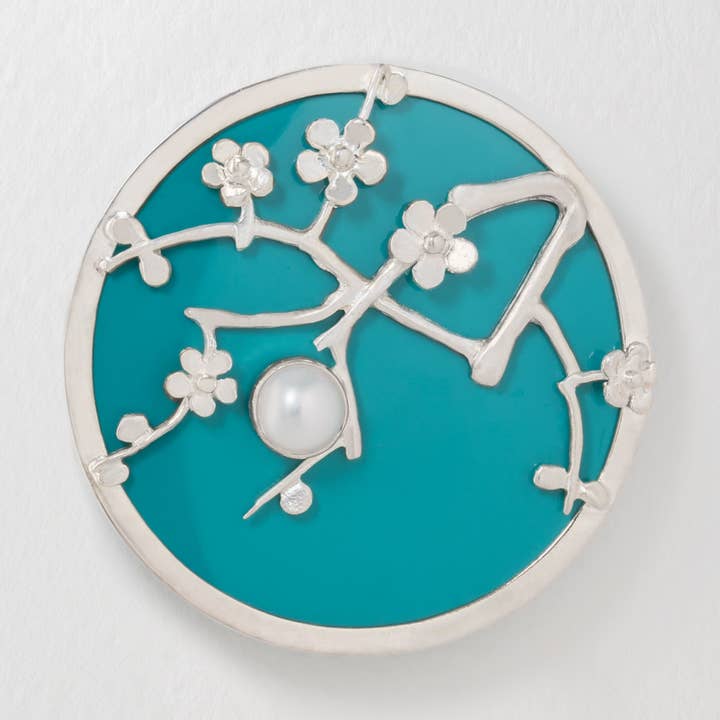 Van Goghs Mandelblüten-Brosche für den Großhandel von Paula Bolton Jewelry