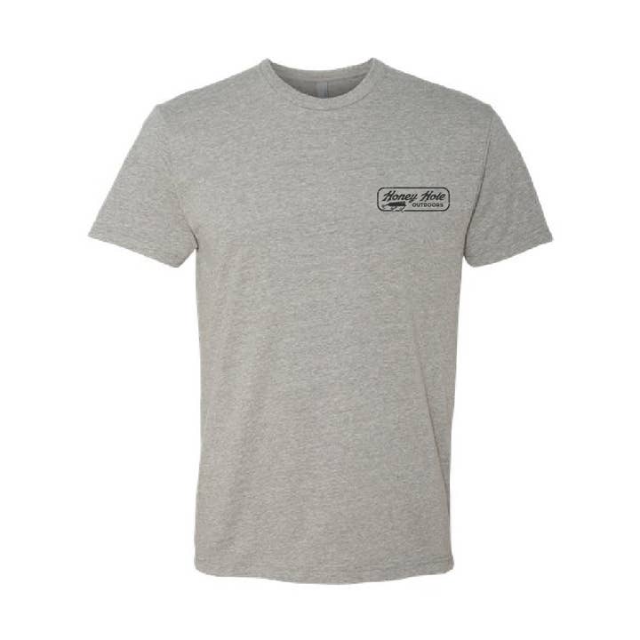 Honey Hole Outdoors - Wholesale Screen Printed T-Shirt - Men's - Short Sleeve - Boardwalk - Heather Grey1