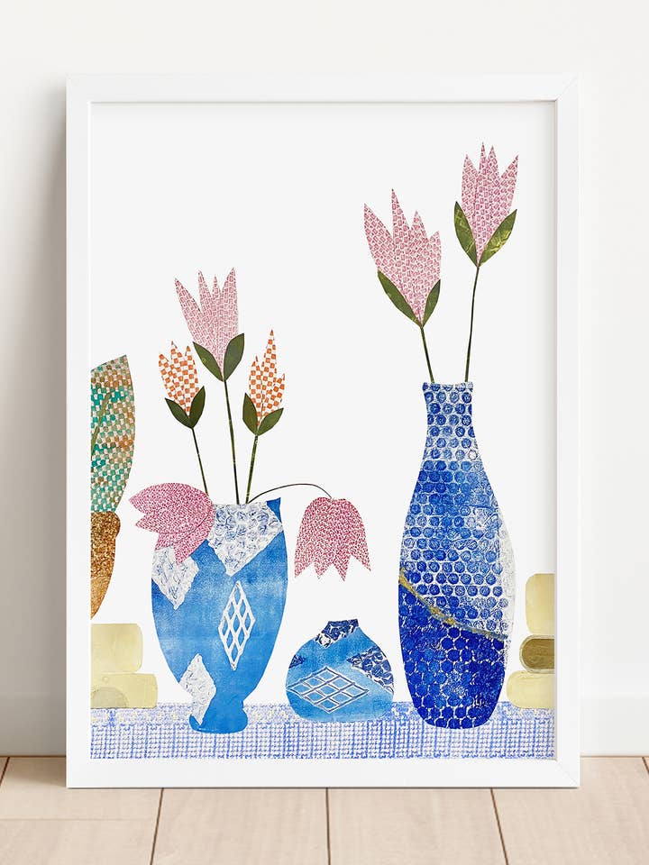 Springtime Florals Small Framed Print for wholesale by Artxtiles