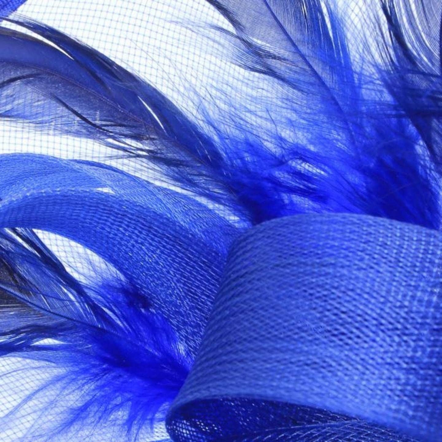 Topkids Accessories - Wholesale Fascinator Hat - Women's - Large Fascinator Headband Hair Band Feather Fascinator Hats Looped Net Wedding Hats Bridal Hats Cocktail Hats Royal Ascot Hats On Aliceband for Women, Ladies, Girls13