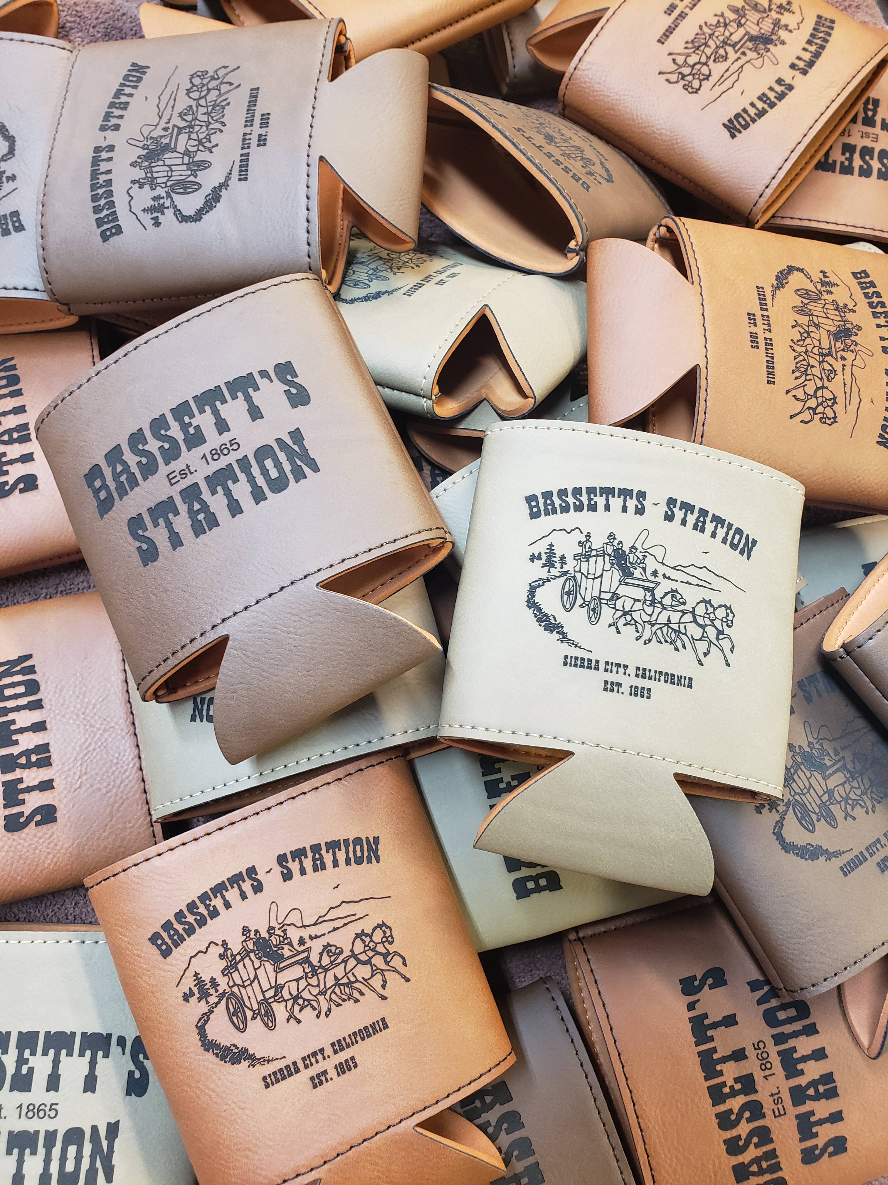 The Rural Home – wholesale Drink huggers & koozies – Custom Engraved Leatherette Can Koozie – Drink Holder13