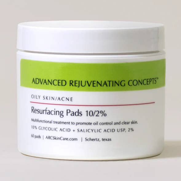 Resurfacing Peel Pads for Acne for wholesale by Advanced Rejuvenating Concepts
