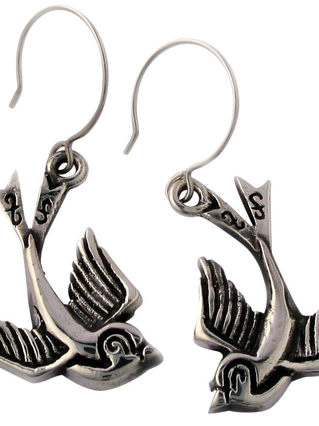 ER Love Birds por atacado de Femme Metale